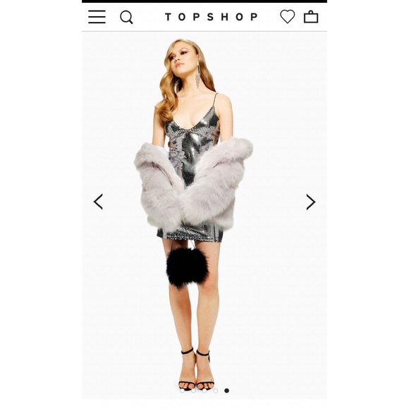 Topshop Dresses & Skirts - Topshop Silver Sequin Dress Topshop Dresses & Skirts - Topshop Silver Sequin Dress